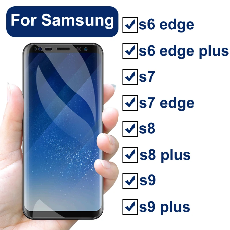 Защитное стекло для samsung s8 galaxy s6 s7 s9 edge plus 8s 9s Tpu прозрачное закаленное защитная