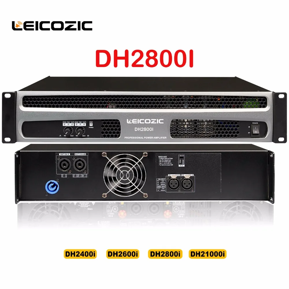 

Leicozic DH2800I Max 2500W Professional audio amplifier 800W+800W RMS amplifier audio power supply amplifier 2 channel power amp