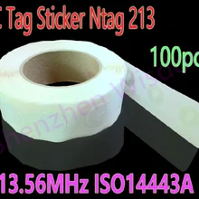 100 шт./лот NFC метка NFC Наклейка Ntag213 ISO14443A 13,56 МГц универсальные этикетки для всех телефонов с поддержкой NFC