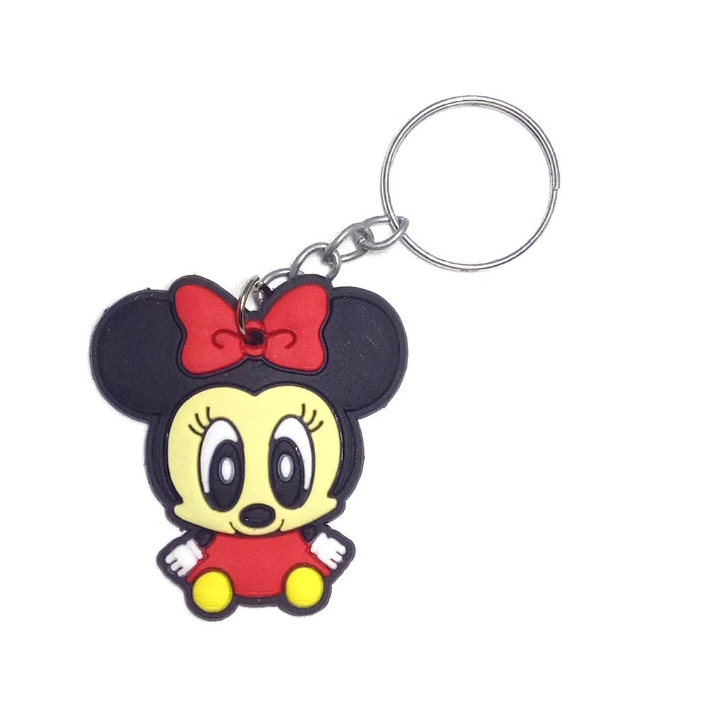 Llavero de silicona Anime llaveros llavero bolso llavero porte clef marvel llavero stitch chaveiro hello kitty cat