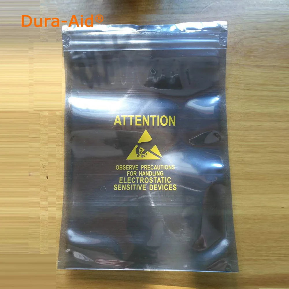 200pcs15x20cm ESD Anti Static Bags For 3.5" HDD Hard Disk Drive Zip Lock Anti Static Shielding