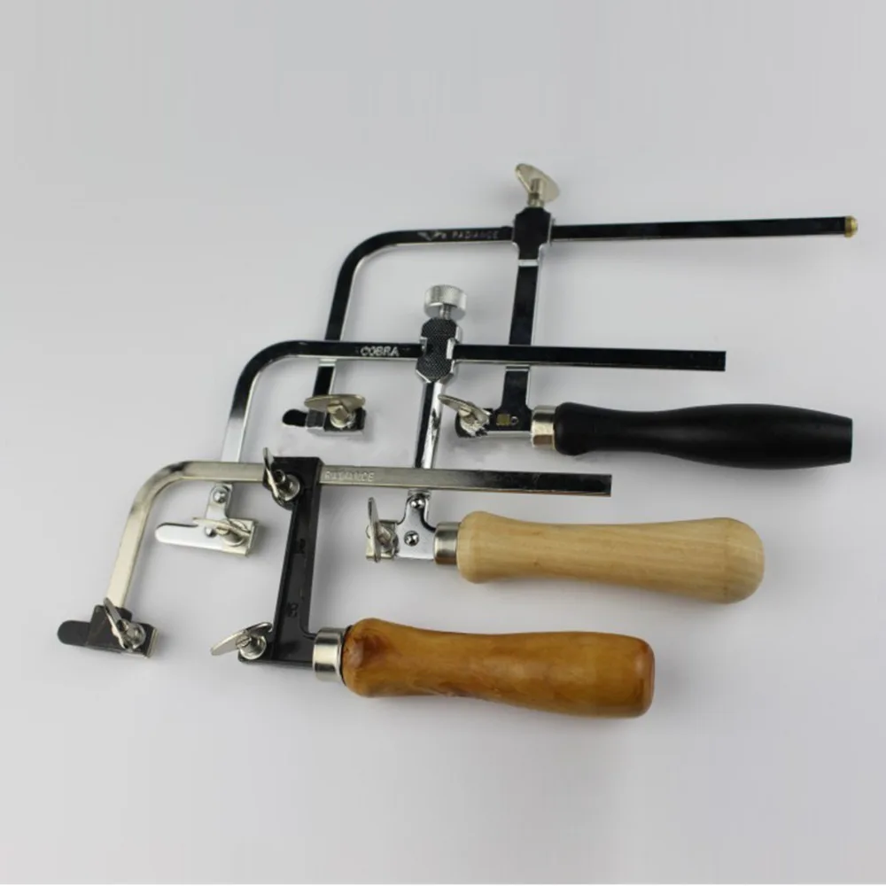 Adjustable Coping Saw Frame Natural Wooden Handle For Jewelry Saw Model