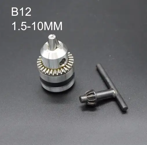 

1.5-10mm B12 Mini Electric Drill Chuck Taper Mounted Lathe Chuck for Mini lathe