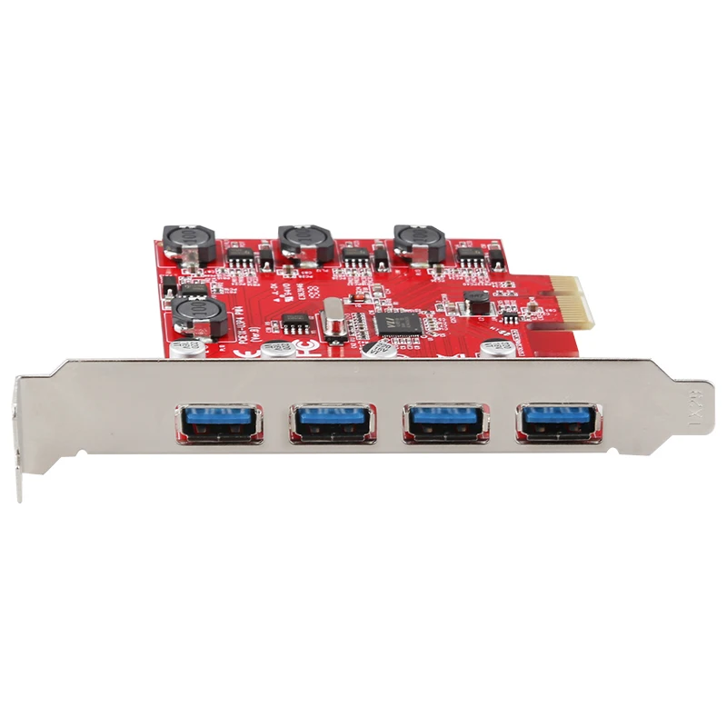 Супер быстрая 4 порта USB 3,0 5 Гбит/с PCI Express Expansion Card автономная технология для настольных ПК Windows XP/Vista/7/8/10