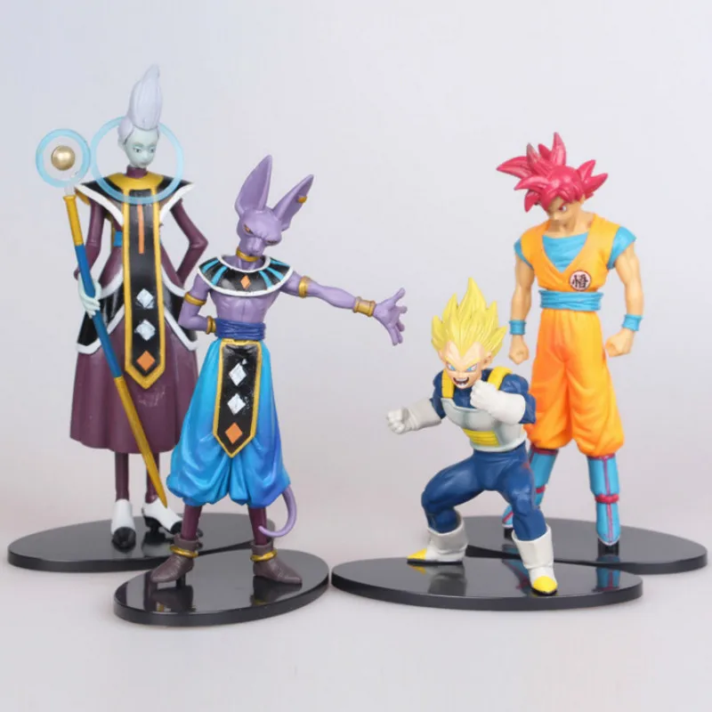 

Dragonball Seven Japanese 4 Pcs Vegeta Destruction Spirit Than Ruth Weiss Action Figure Pvc Figures Model Girls Kids Lover Gift