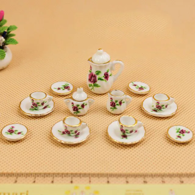 الحرف اليدوية خمر 1:12 دمية مصغرة طقم شاي من السيراميك الغابات الحيوان الأسرة الأثاث لعب للبنات هدية للأطفال 2017 الحرف اليدوية خمر 1:12 دمية مصغرة طقم شاي من السيراميك الغابات الحيوان الأسرة الأثاث لعب للبنات هدية للأطفال 2017