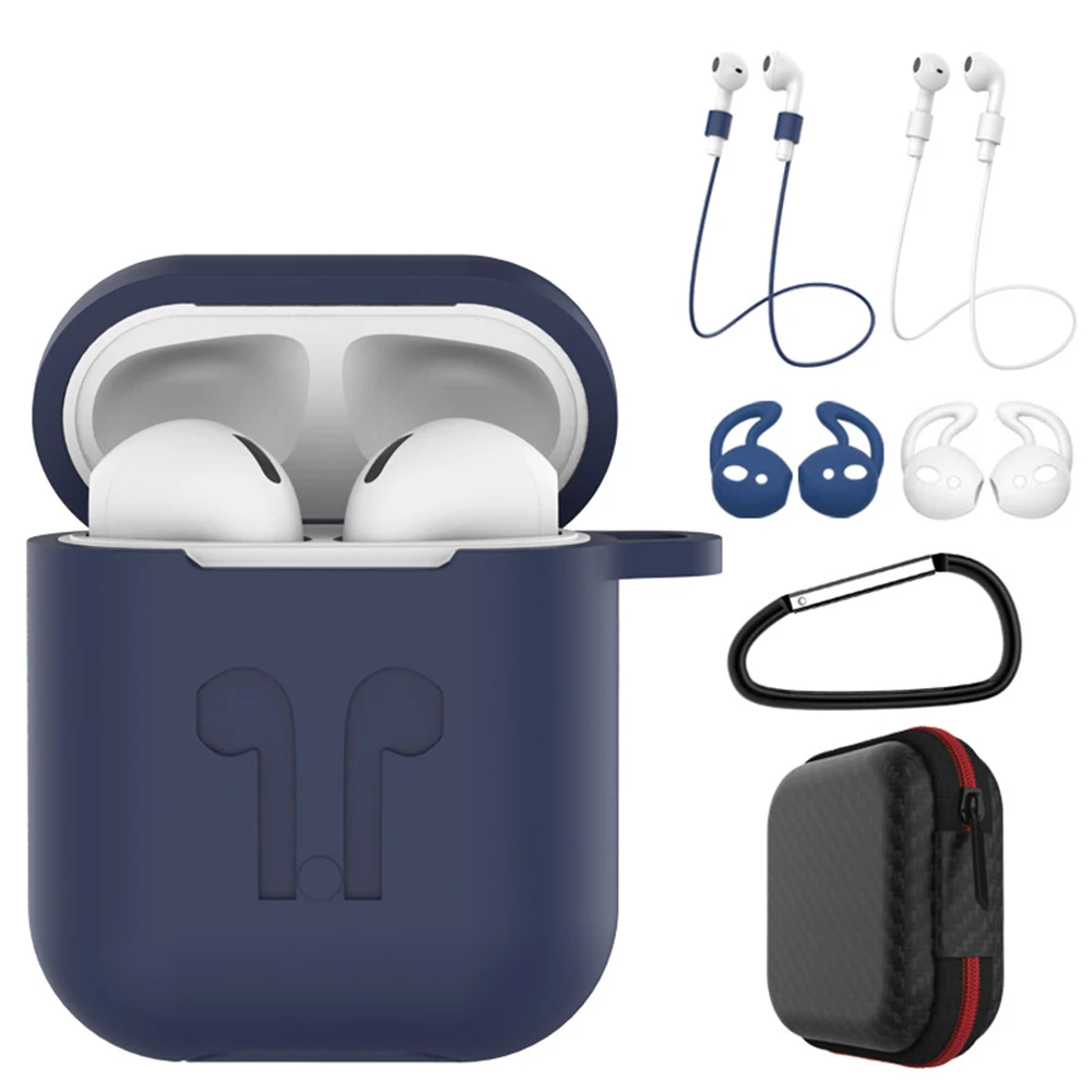 

7 In 1 Silicone Earpods Case Anti-lost for i60 i80 i90 i300 i500 tws Bluetooth Earphone Wireless Headphone Accessories earbuds