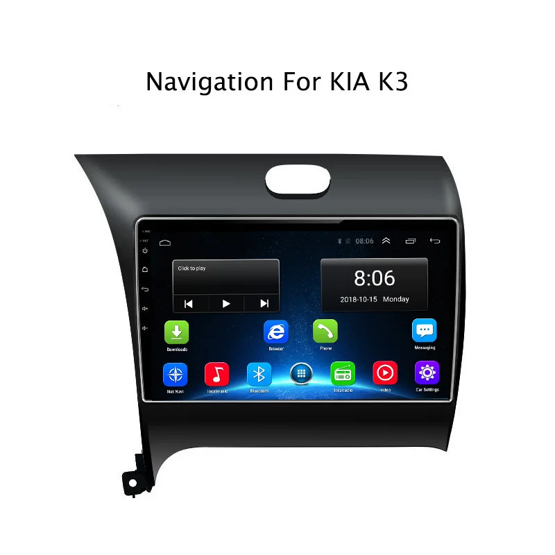 9&quot Quad Core Car DVD GPS Navigation For Kia K3 2013-2015 with Radio Head Unit support WIFI/Bluetooth/4G LTE | Автомобили и
