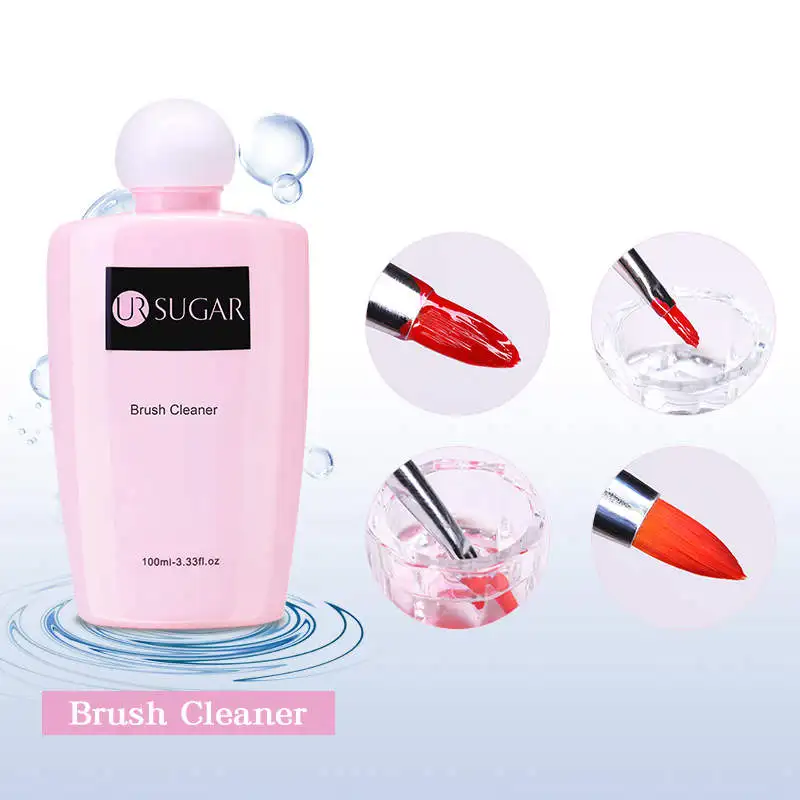 UR SUGAR Nail Brush Cleaner Acrylic Gel Liquid Soak Off Nail Polish
