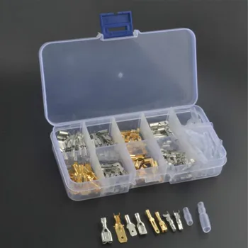 

150pcs Tire Repair Tools Male Female Car Spade Connector Splice Crimp Wire Terminals for Motorcycle Car 6.3MM 2.8MM 4.8MM 4.0MM