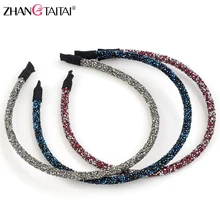

2018 NEW Female Hairwear knot Side Teeth Slip Hair Hoop Handmade Fabric Silk Head Band Anti-slip Headband