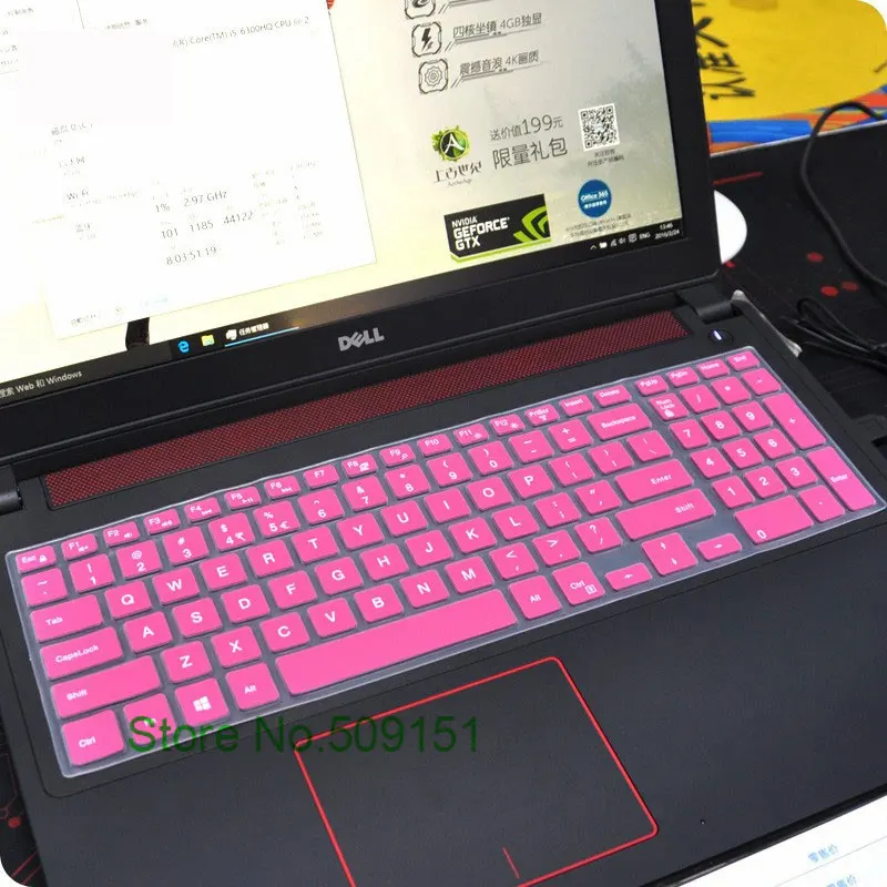 15 дюймовая Защитная крышка для клавиатуры ноутбука Dell inspiron 5000 5568 15CR 15cr 4528b Vostro 3559