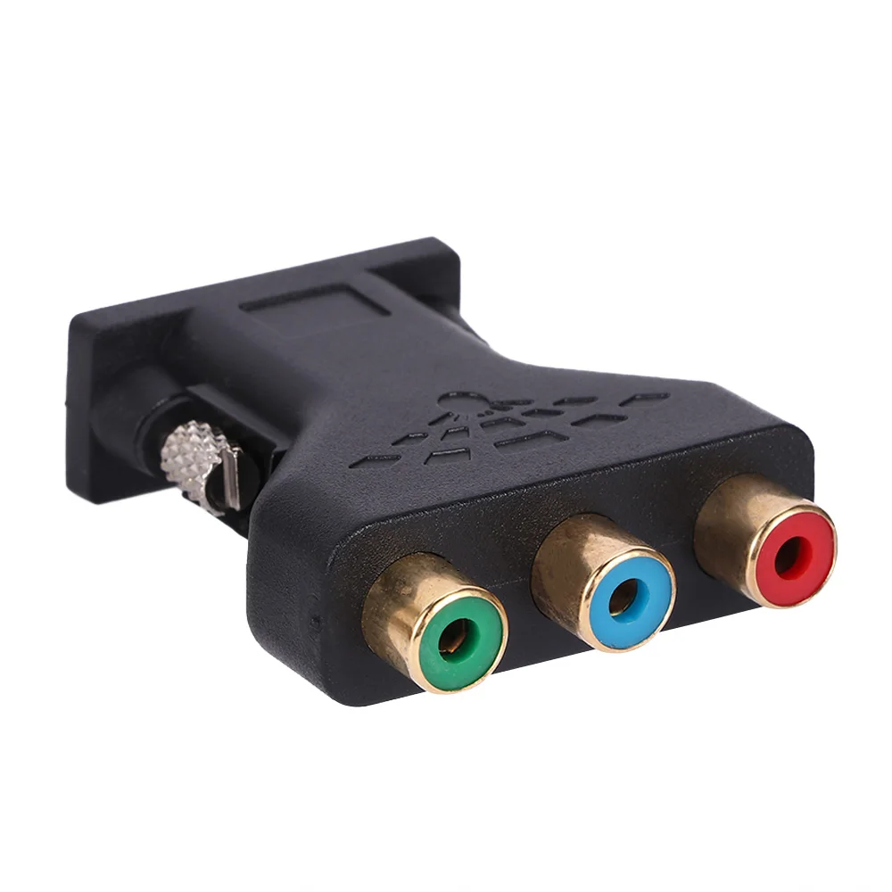 RCA VGA разъем преобразователь 3 выход RGB видео Женский HD 15 Pin Стиль компонентное