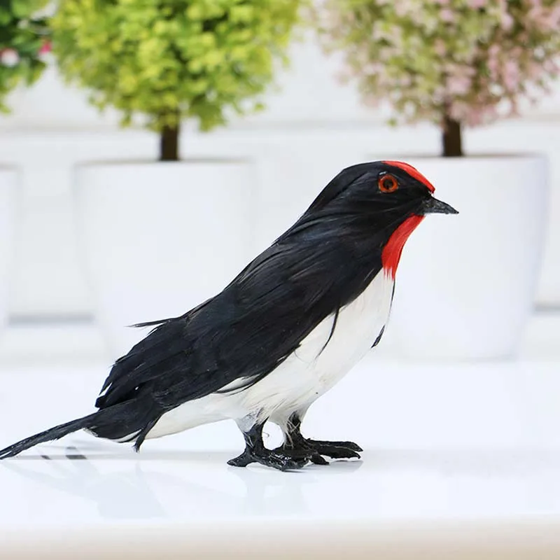14.5*6*9CM High Quality Decorative Swallow Artificial Real Feather