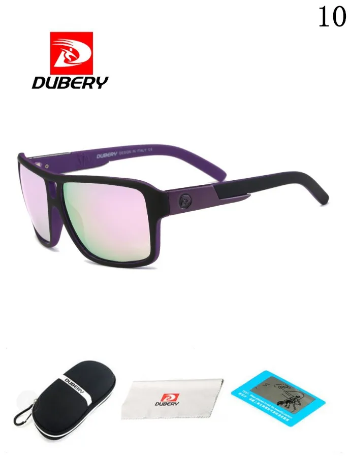 DUBERY, мужские поляризованные солнцезащитные очки с драконом, солнцезащитные очки для вождения, мужские и женские спортивные очки для рыбалки, роскошные брендовые дизайнерские очки - Цвет линз: 008B10