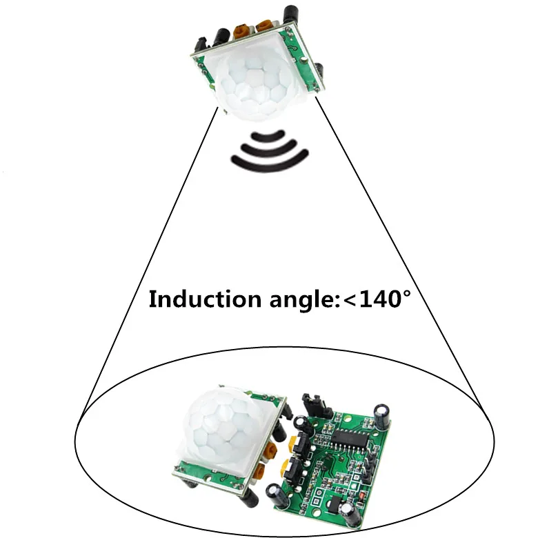 

20pcs/lot HC-SR501 Adjust IR Pyroelectric Infrared PIR Motion Sensor Detector Module for raspberry pi kits