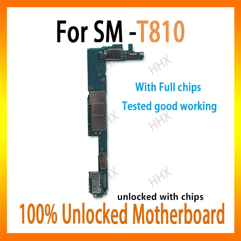 

Original for Samsung Galaxy Tab S2 T810 motherboard with full chip mainboard logic board unlocked T810 card/fee official Andorid