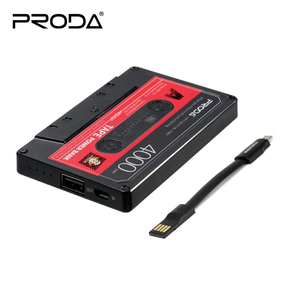 Внешний аккумулятор Remax proda на 4000 мА · ч со светодиодной подсветкой|powerbank design|designer
