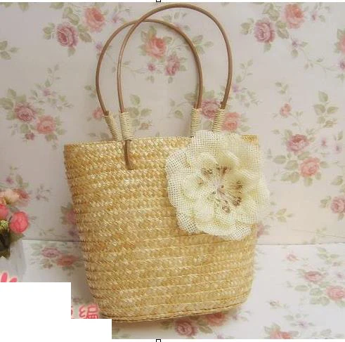 

28x20CM A Woman 'S straw Handbag A2846