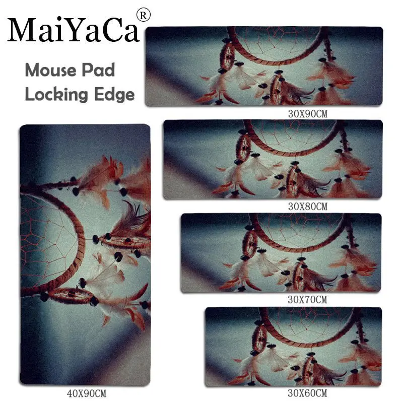 MaiYaCa boy girl gift dream catcher Beautiful Anime Mouse Mat Size for 40x90CM Speed Gaming Mousepa