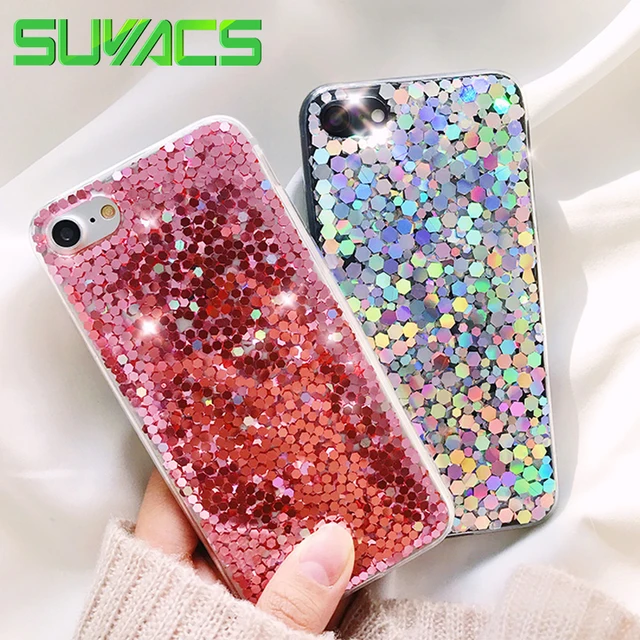 Cheap SUYACS For iPhone 5 5S SE 6 6S 7 8 Plus X Case Glitter Powder Shiny Cool Laser Sequins Holographic Soft TPU Phone Cases Fundas Cheap SUYACS For iPhone 5 5S SE 6 6S 7 8 Plus X Case Glitter Powder Shiny Cool Laser Sequins Holographic Soft TPU Phone Cases Fundas