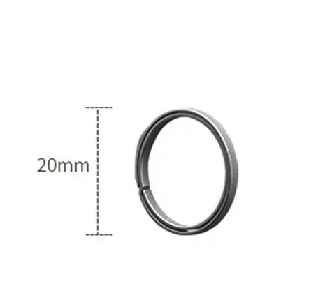 20mm/26mm/33mm Gray TC4 Titanium Alloy Key Ring EDC Outdoor Small Tool Blue Key Ring Accessories 20 gray