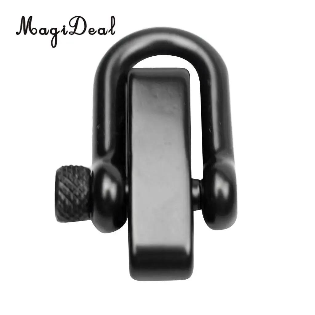 MagiDeal U Flat Adjustable Shackle Buckle Clasp for Survival Paracord Bracelet for Outdoor Camping Hiking Accessories 4 Colors