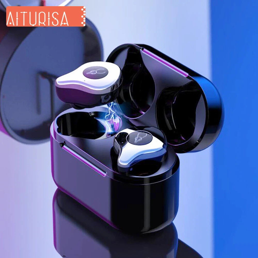 

Bluetooth Earphones True Wireless Earbuds Waterproof Noise Canceling Headphone Phone Earphones Headphones For iOS and Android