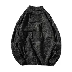 Новый Модный корейский свитер мужской вязаный черный городской мужской стильный свитер Moda Outono Inverno Masculina мужской свитер Повседневная 50MY005