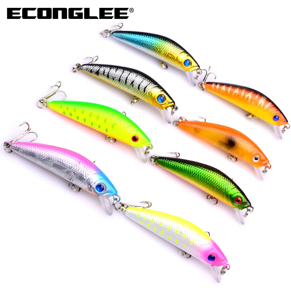 Econglee 8 шт./лот Premier Pro серии Рыбалка Крючки 2 Минноу крюк инструмент 7 см/8.1 г снасти