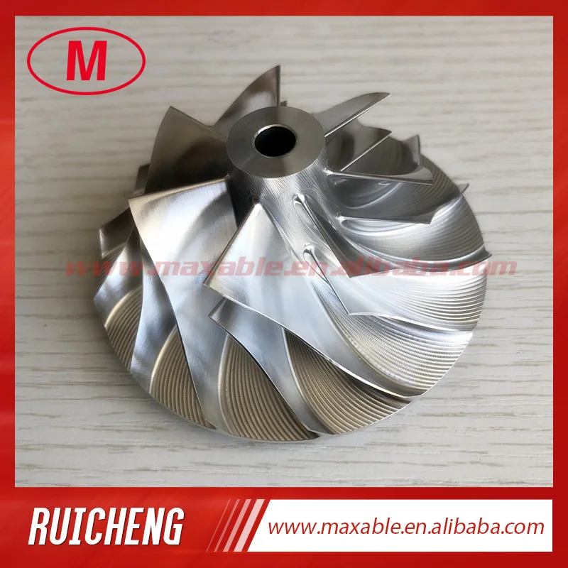 

HX35 53.88/81.30 mm 3537168 7+7 blades turbo billet/milling/aluminum 2618 compressor wheel for 3539699/3539698/3539700/3590032