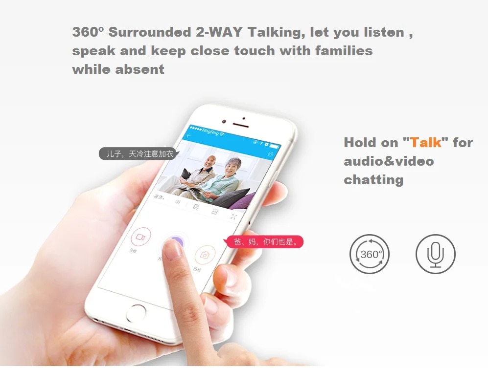 1080P WiFi Camera Wireless IP Camera Indoor Smart Home Security Baby Pet Monitor Remote Video Surveillance HD Cam Photo kamera