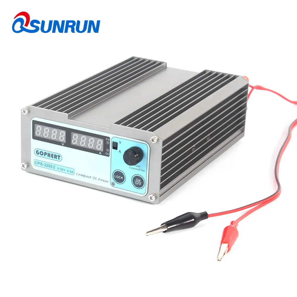 QSUNRUN новые CPS-3205II мини точность Компактный DC Питание с переменной цифровой