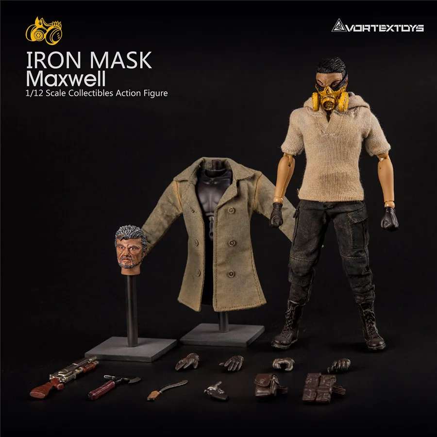 6 дюймов 2 головки VortexToys YEW Maxwell 1/12 набор солдат Модель Коллекция игрушек для подарка