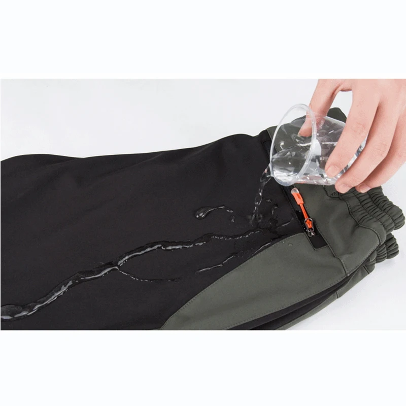 Iemuh marca Pantalones de senderismo hombres invierno térmico a prueba de viento Softshell Pantalones impermeable trekking escalada esquí Pantalones