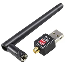 USB WiFi адаптер мини Сетевая карта 150 Мбит/с 2dBi Wi-Fi адаптер PC антенна Wi-Fi WiFi ключ 2,4G USB Ethernet WiFi приемник