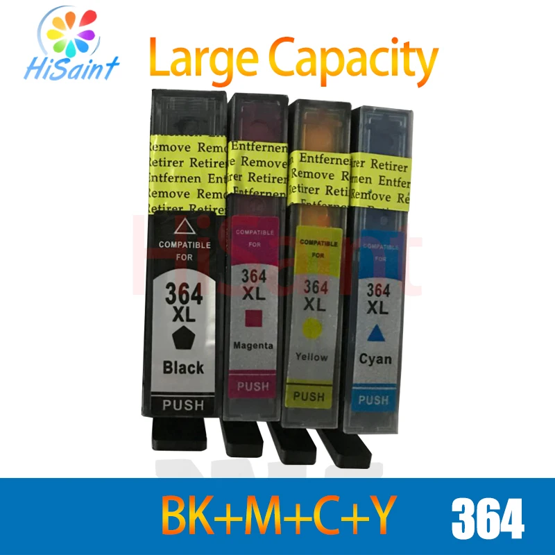 

Hisaint 364XL Ink Cartridge Replacement for HP 364 xl cartridges for Deskjet 3070A 5510 6510 B209a C510a C309a Printer