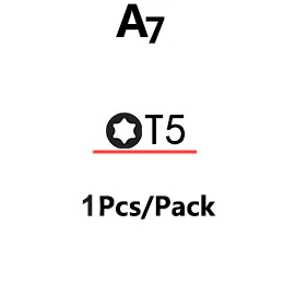 Точная и 2,5 булавочной головки Phillips оценку в пять звезд 0,8 1,2 Tri-Wing» и «Y0.6 шлицевая отвертка Набор инструментов для iPhone iPad Ноутбук - Цвет: A7