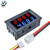 0.28 Inch Red Blue LED Dual Display Digital DC Voltmeter Ammeter 4 Bit 5 Wires DC 200V 10A Voltage Current Meter Power Supply ► Photo 1/6