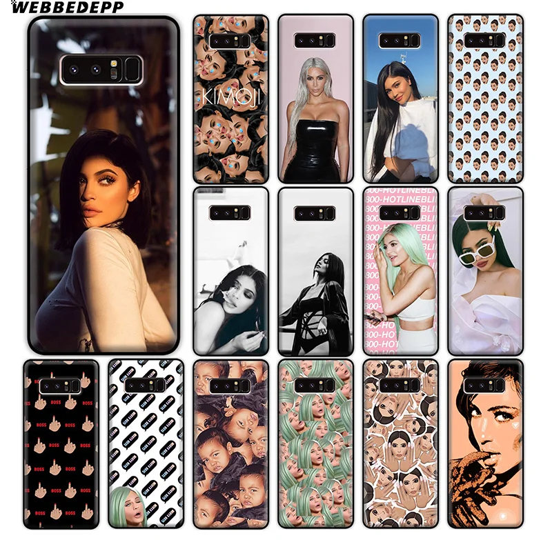 WEBBEDEPP Kylie Jenner kim kardashian Мягкий силиконовый чехол для Samsung Galaxy A9 A8 A7 A6 Plus 2018 A5 A3 2017 2016 Note