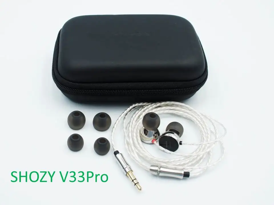 Shozy V33/V33Pro винил 33 1/3 одиночный Динамический драйвер ACG HiFi наушники-вкладыши - Цвет: V33Pro no Box