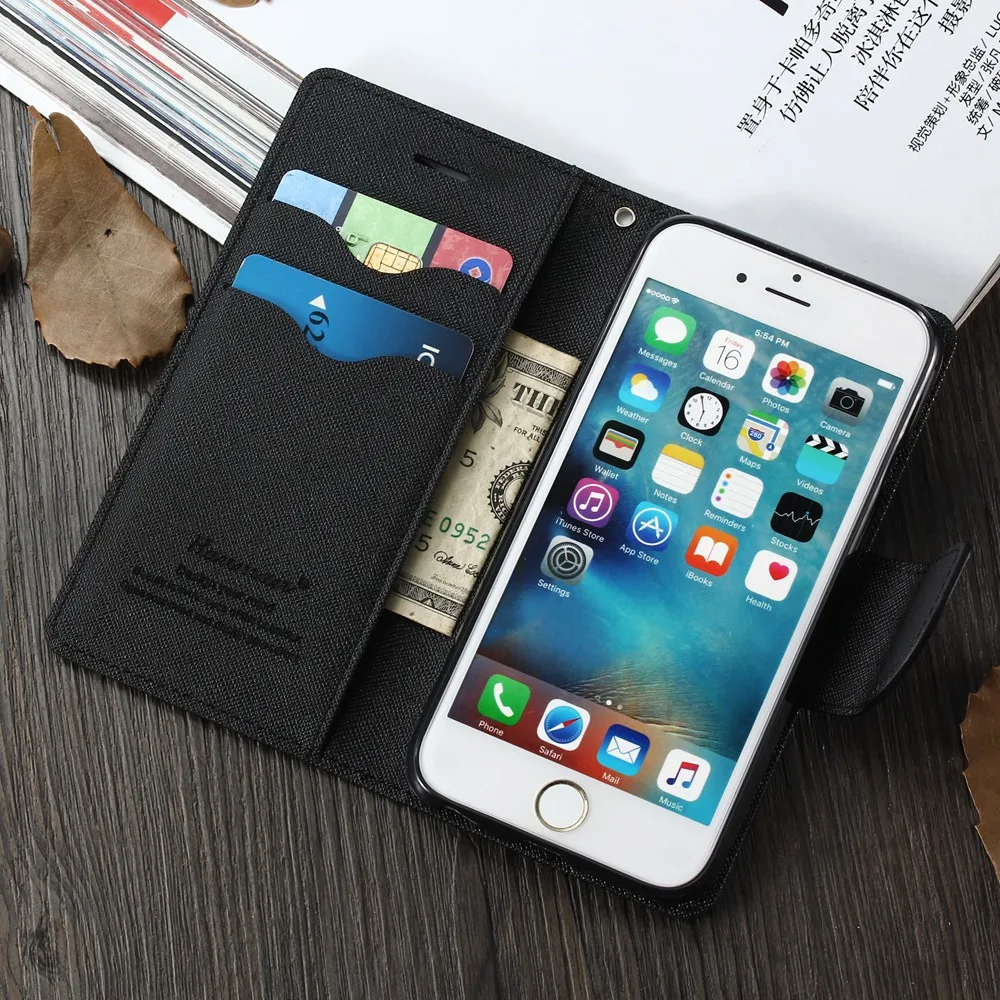 

Magnetic Wallet Case for iPhone 6 6S Flip Phone Case for iPhone 7 8 Plus 5 5S SE Fashion Purse Cover for iPhone XR X Xs Max