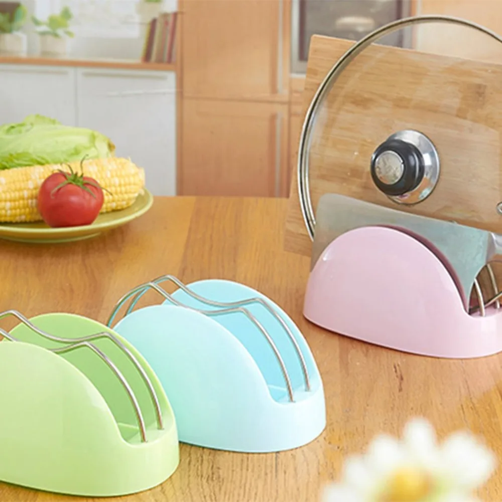 

Universal Pan Cover Lid Holder Shelf Chopping Board Knife Stand Rack Multifunctional Home Kitchen Organizer