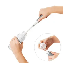 2 in1 Детские щетки для бутылочек для уборки Дети младенческой ребенок молока сменный картридж соска насадка для соски носик щетка для чистки труб наборы для ухода за кожей