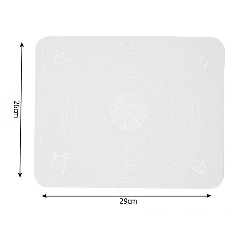 Силиконовые коврики для выпечки антипригарный коврик для теста приспособления для самостоятельной выпечки кухонная утварь для готовки Аксессуары для выпечки - Цвет: 29x26cm