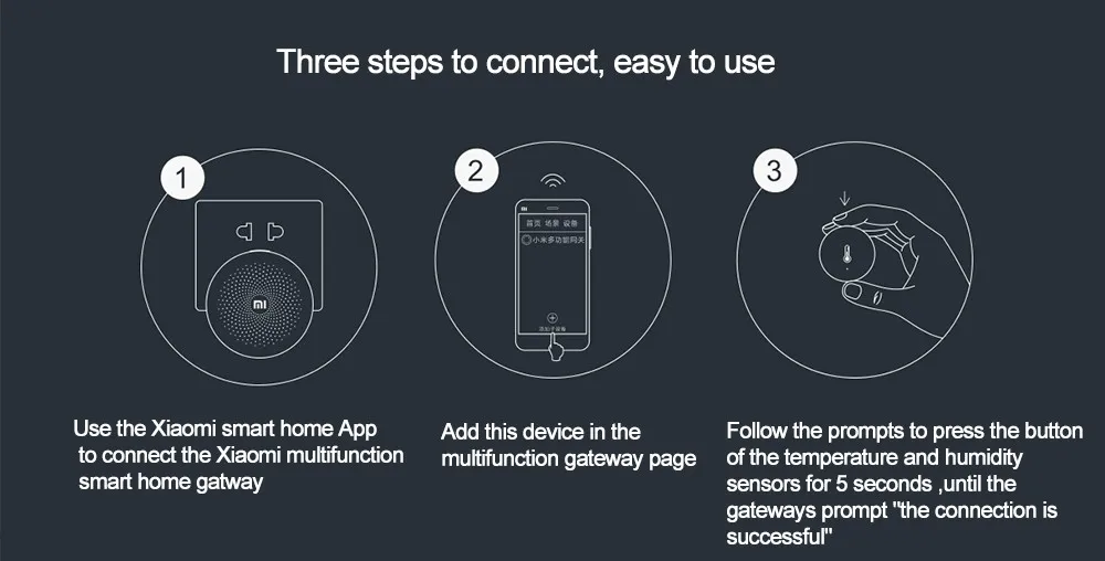 Mi jia датчик температуры Hu mi dity Zigbee Беспроводной интеллектуальный mi ni детектор окружающей среды для умного приложения mi Home дистанционное управление