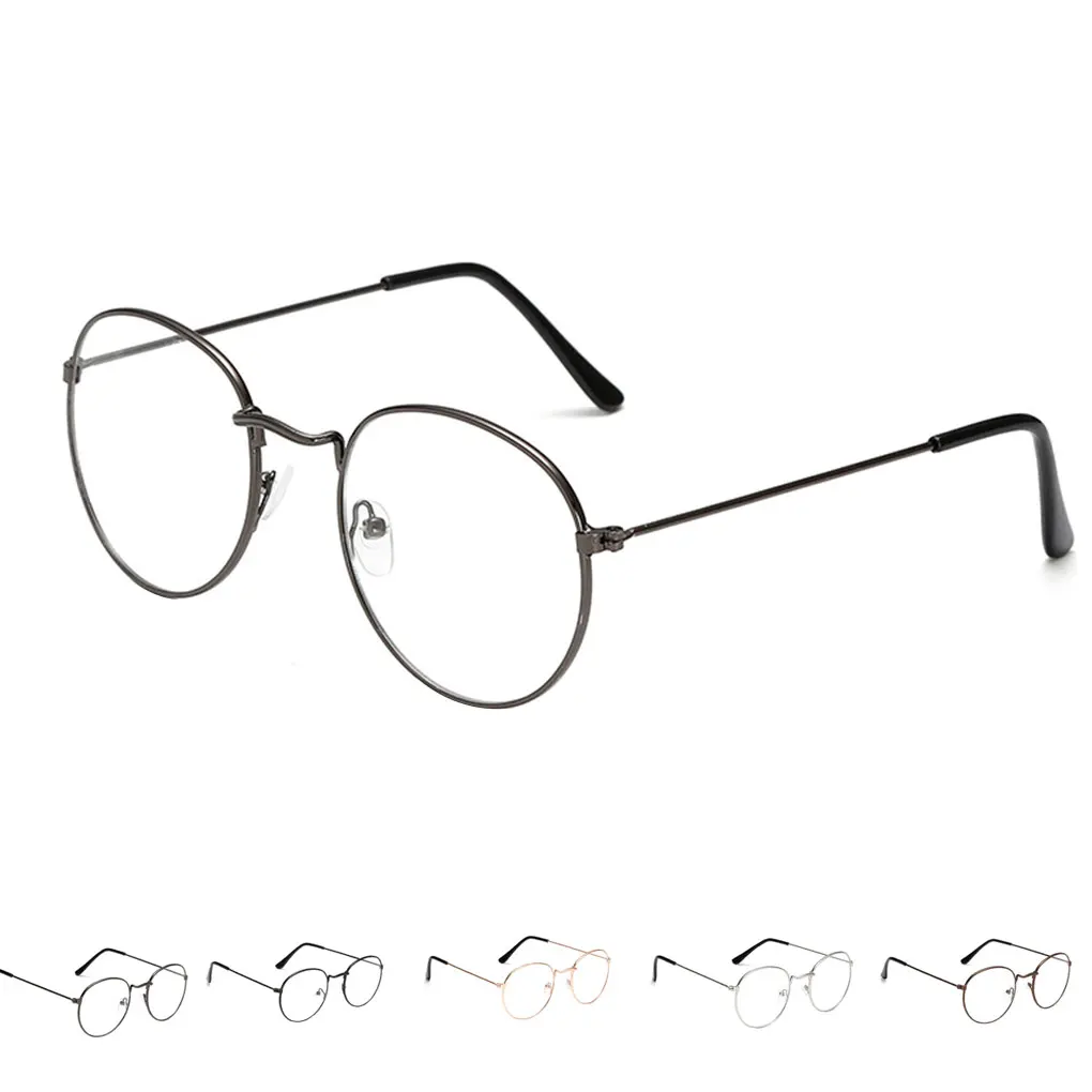 

Round Vintage Retro Women Men Unisex Spectacles Eyeglasses Frame Light Weight Alloy Eyewear