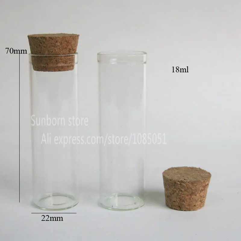 1000 x 18ml glass tube with cork, cork stopped glass tube, tubular