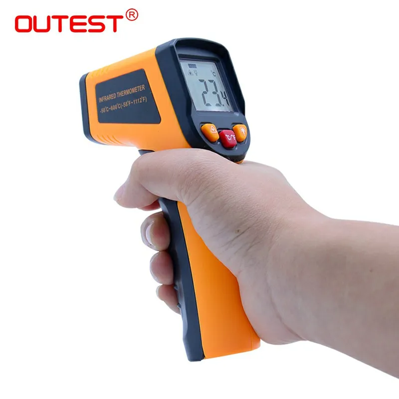 

Non contact laser Digital thermometer UT400/UT600 -50~400C/600C VS GM320 infrared Themperature Pyrometer IR Laser Point Gun