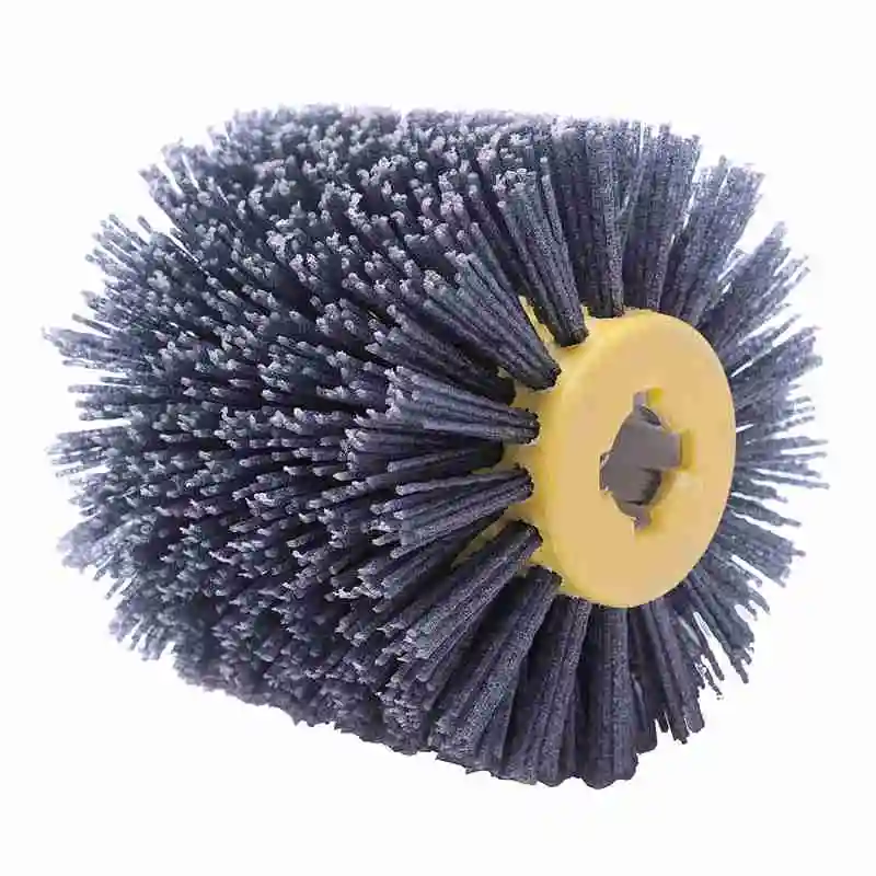 

P80 nylon wheel DuPont drum polishing wheel woodworking brush metal processing tool